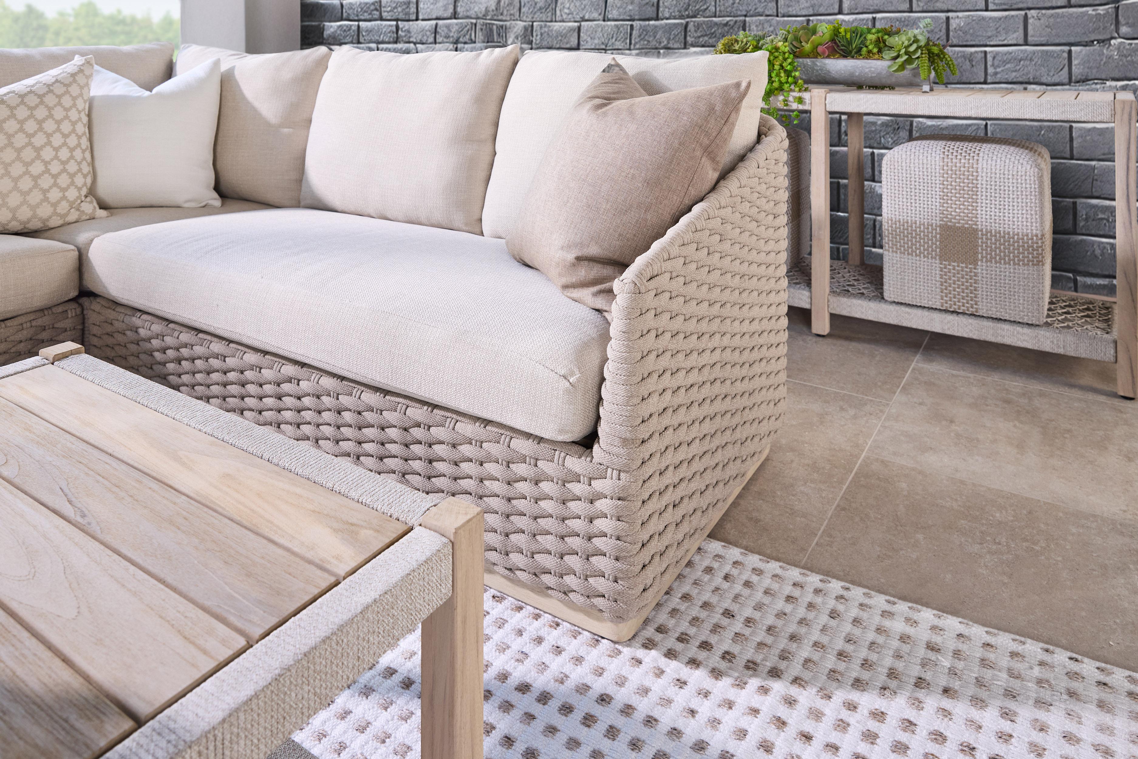 Caspian Outdoor Modular Right Facing 1-Arm Sofa, Seating by Essentials for Living, 58" width x 36" height x 36" depth View 8