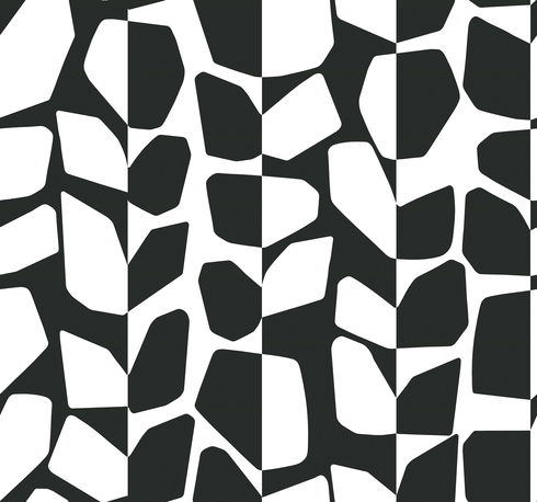 Primitive Vines Black & White Wallpaper