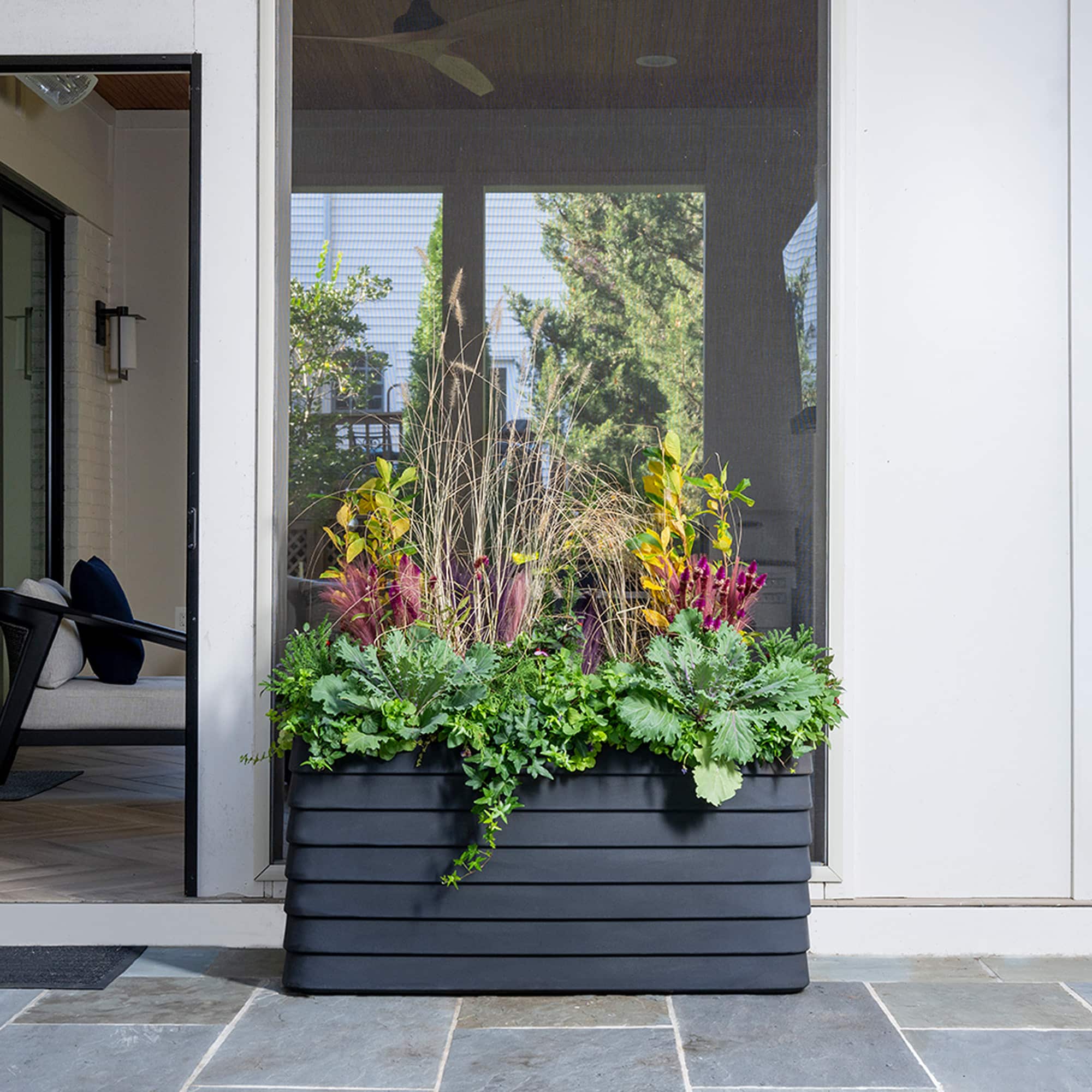 TruDrop Slat Self Watering Large Deck Box large image 