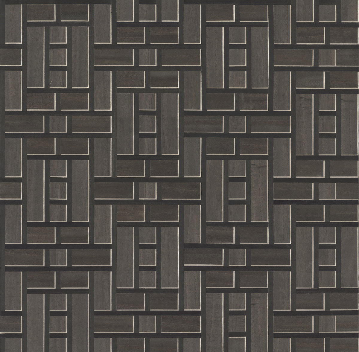 Teahouse Panel Black Wallpaper, by York Wall, 24' length x 3' width x 0.02" depth