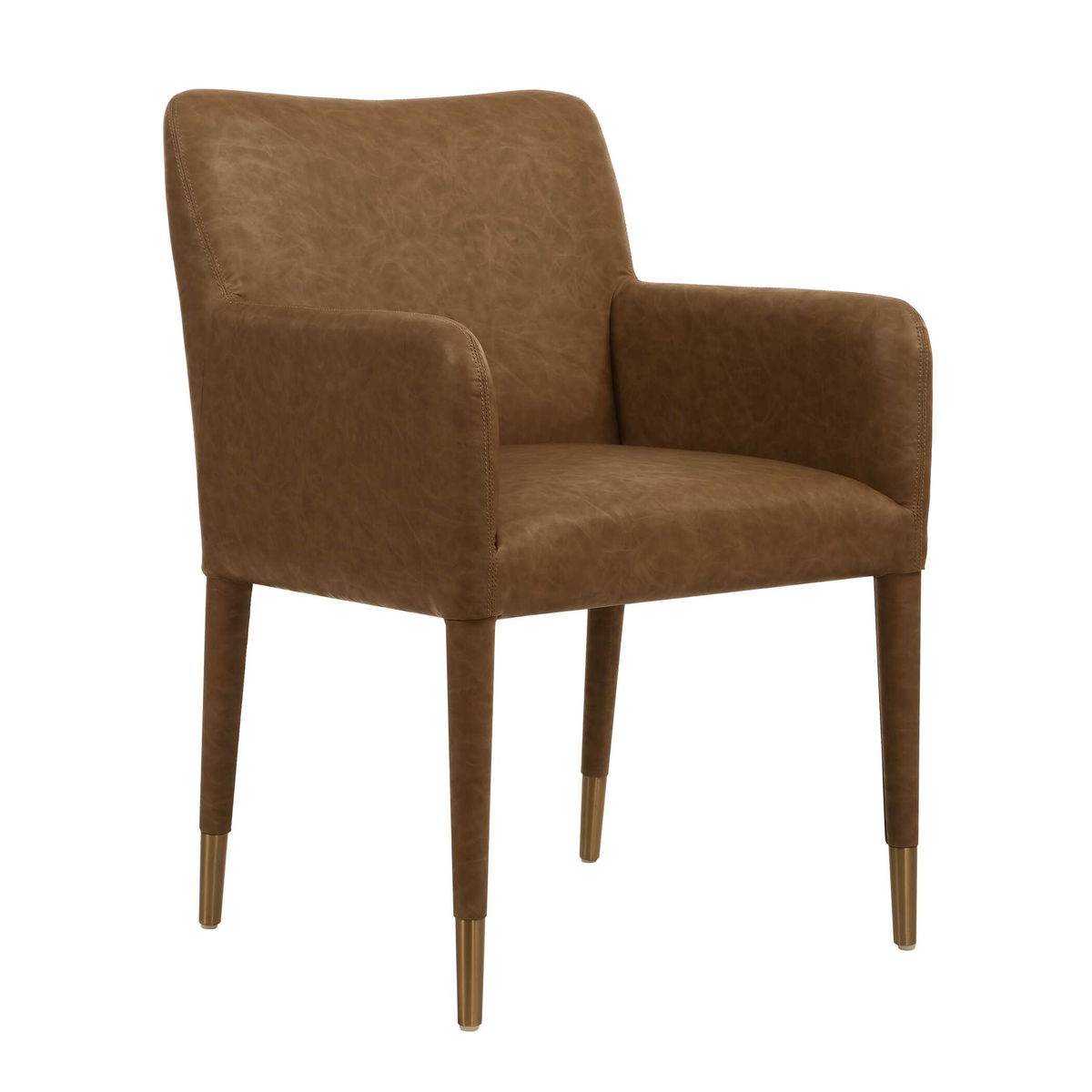 Conifer Camel Dining Armchair, Dining Chair by Uttermost, 23" width x 34" height x 23" depth View 4