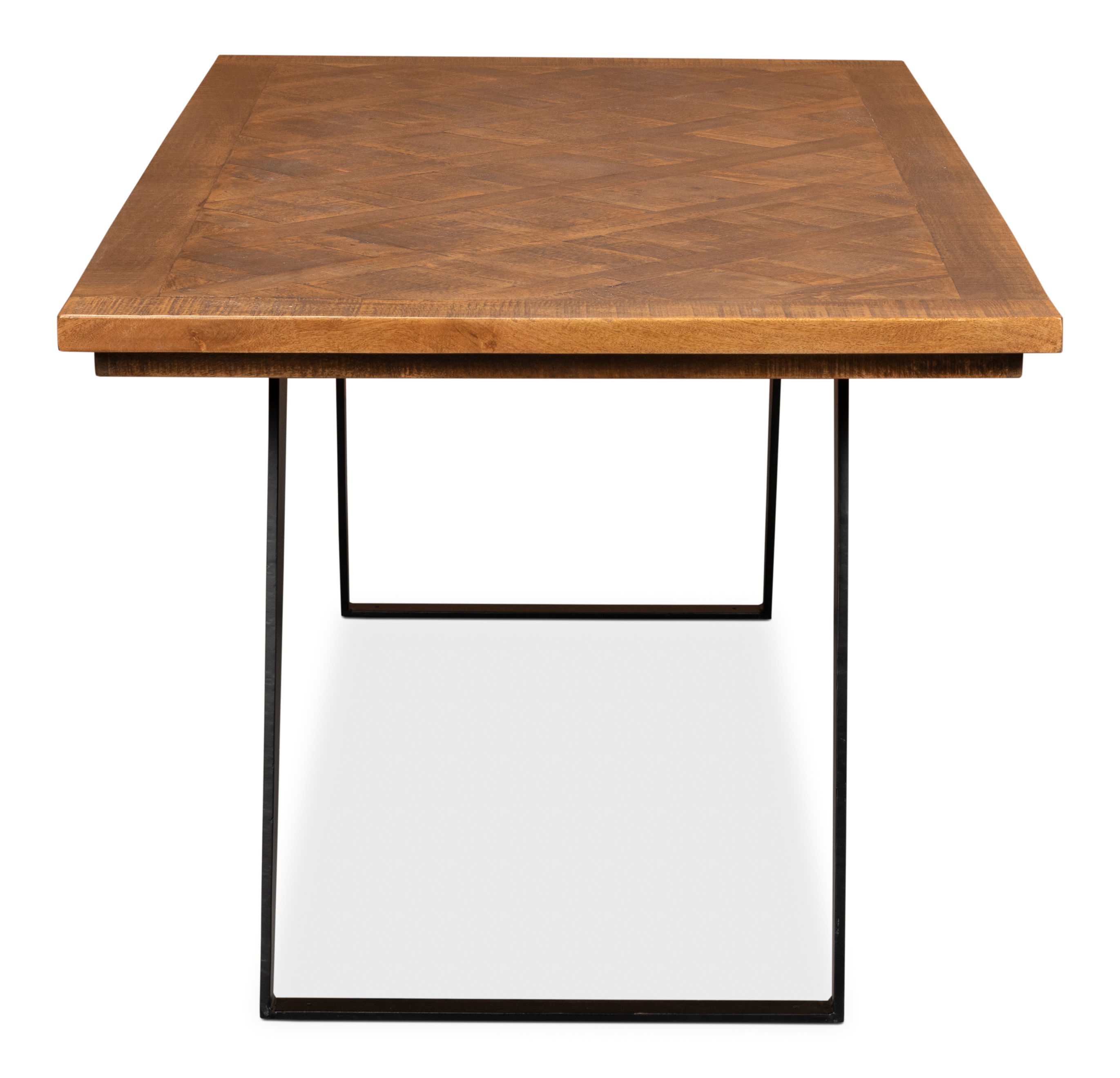 Paige Parquet Top Dining Table large image 