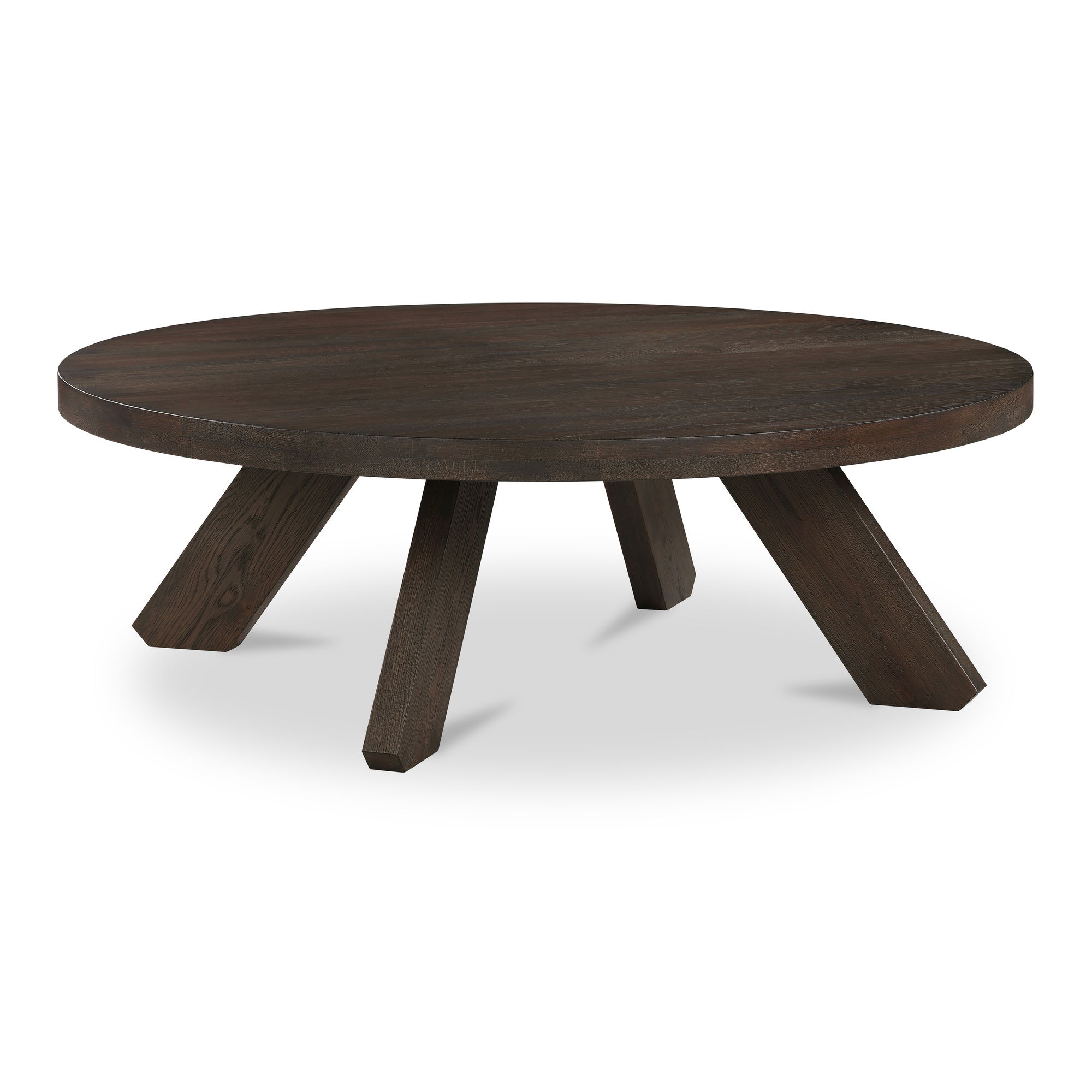 Alden Coffee Table Cool Brown, by Moe's Home, 50" width x 16.5" height x 50" depth View 2
