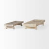 Carver Set of 2 Rectangular White Washed Wood Trays, Decorative Tray by Mercana, 15.5" length x 6.25" width x 2.75" height thumbnail 5