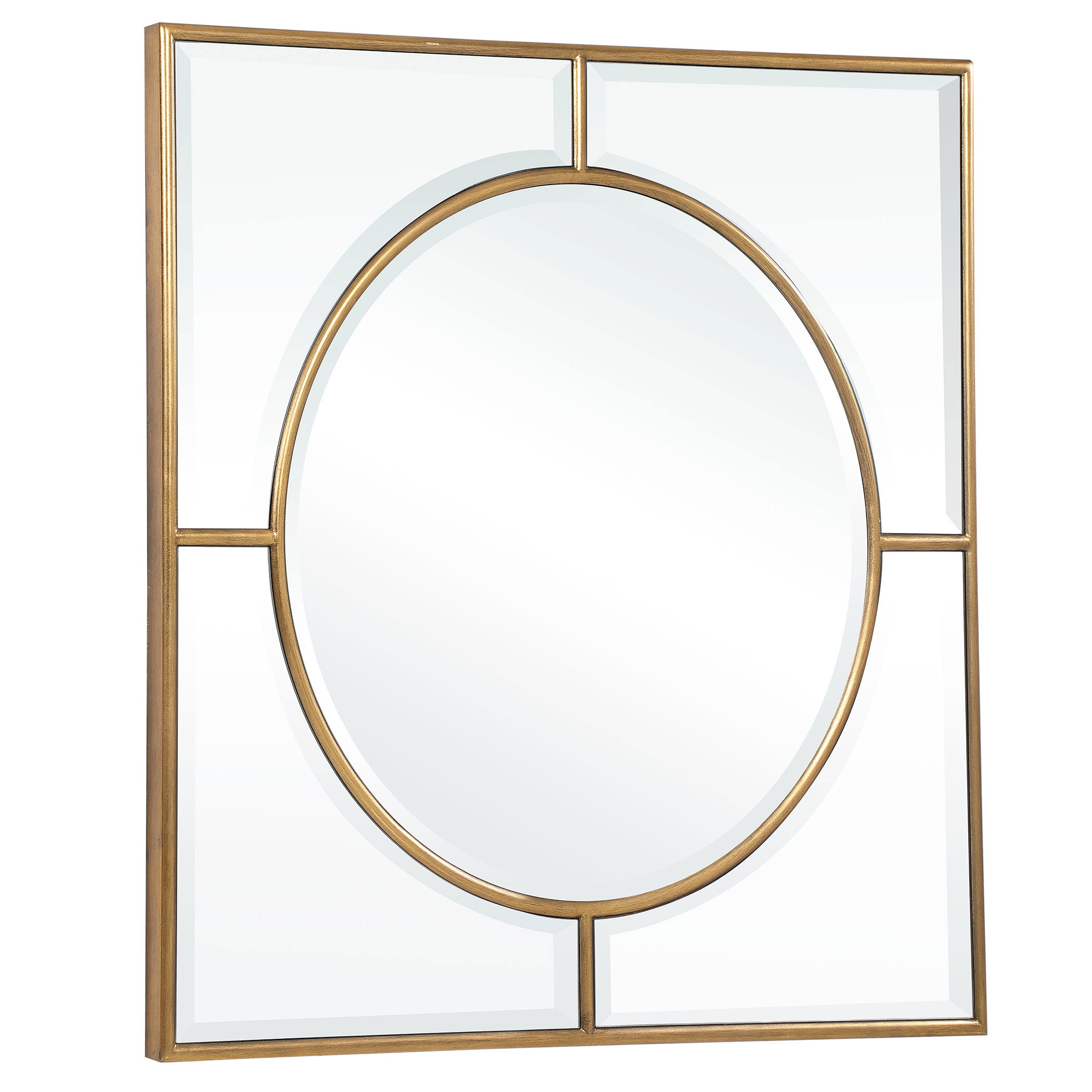 Stanford Gold Square Mirror large image 