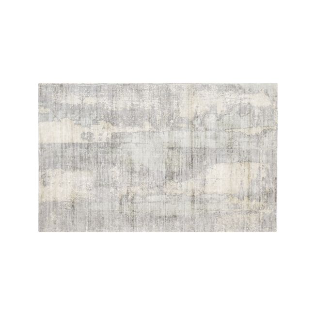 Online Designer Hallway/Entry Tottori Grey Abstract Rug 5'x8'