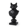 Murray  Black Painted Resin Fox in a Suit Bust thumbnail 0