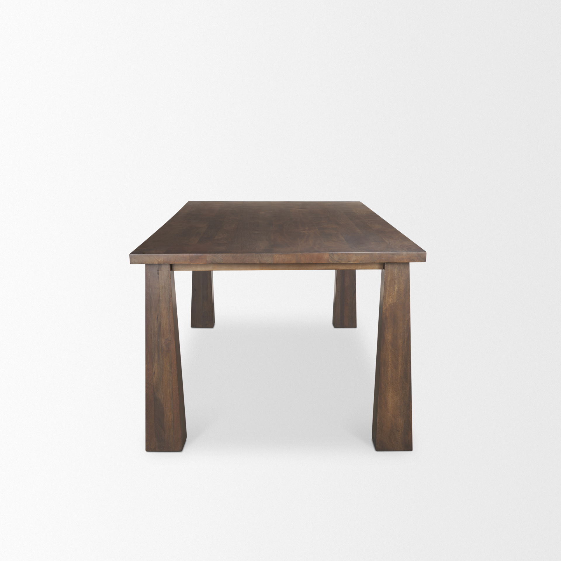 Wolcott Rectangular Dark Brown Solid Wood Dining Table large image 