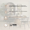 Swanson 60' Light Brown Wood Round Pedestal Dining Table, by Mercana, 60" length x 60" width x 30" height thumbnail 4