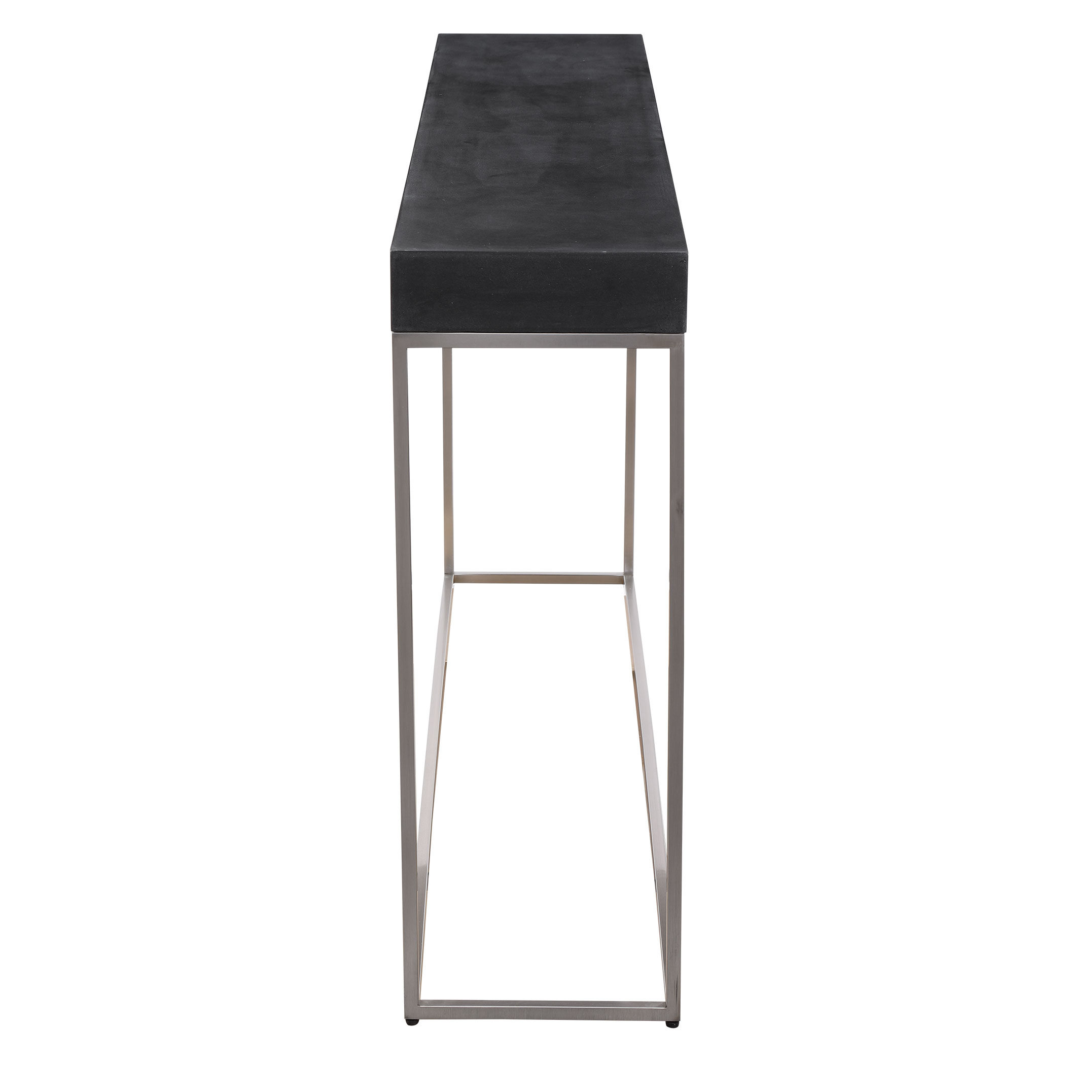 Jase Black Concrete Console Table large image 