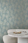 Regal Peacock Dark Teal Wallpaper thumbnail 2