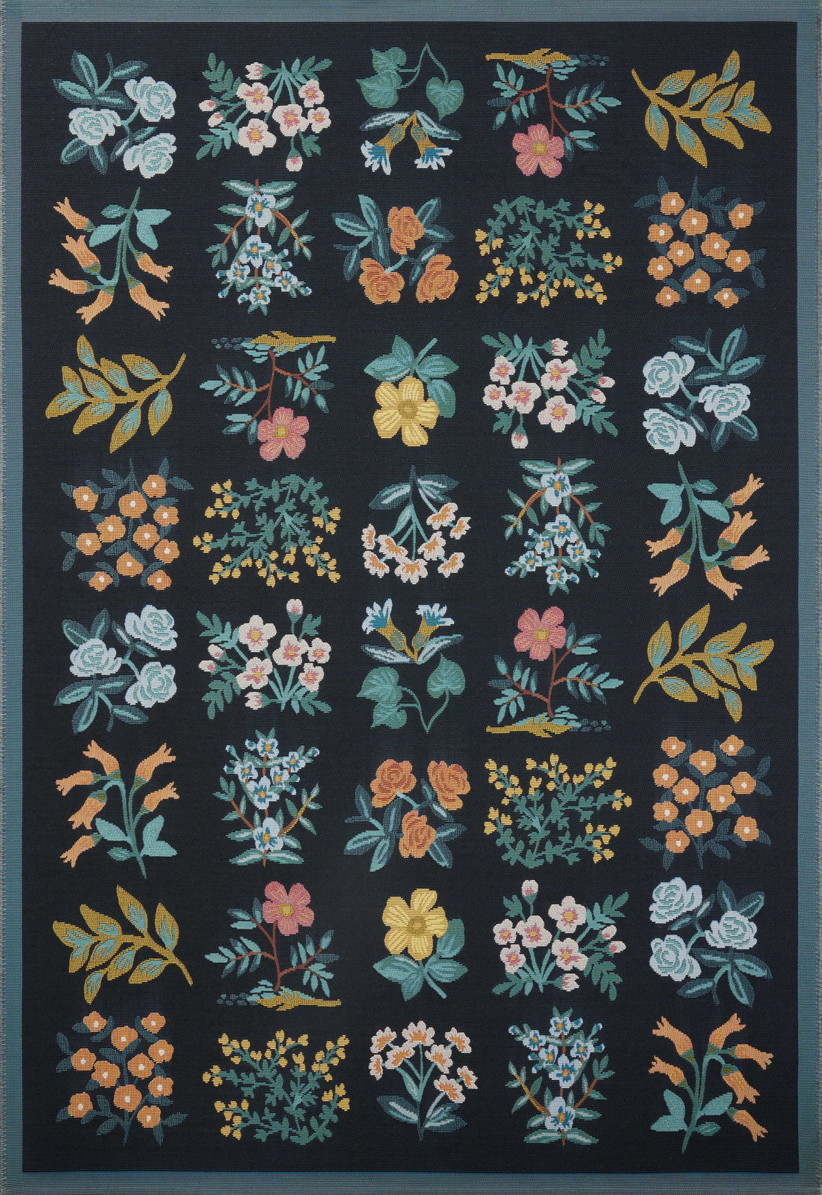 Rifle Paper Co. x Loloi Perennial Rug, 6'7" length x 9'4" width