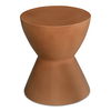 Hourglass Outdoor Stool Terracotta, Outdoor Chair by Moe's Home, 1'3" width x 1'6" height x 1'3" depth thumbnail 2