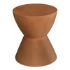 Hourglass Outdoor Stool Terracotta thumbnail 1