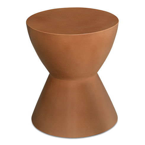 Hourglass Outdoor Stool Terracotta