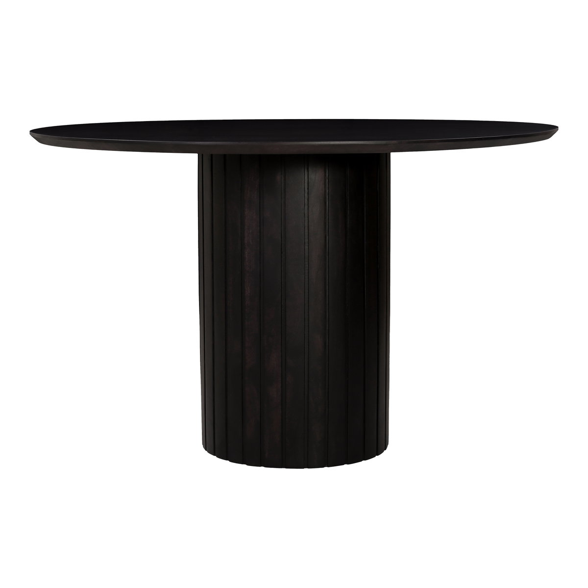 Povera Round Dining Table Black, by Moe's Home, 48" width x 30" height x 48" depth View 1