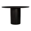 Povera Round Dining Table Black, by Moe's Home, 48" width x 30" height x 48" depth thumbnail 1