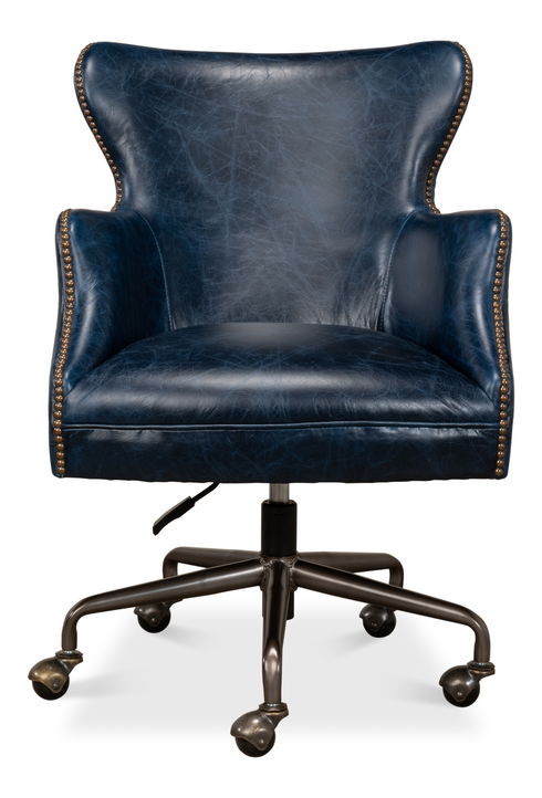 Andrew Jackson Desk Chair  Chateau Blue