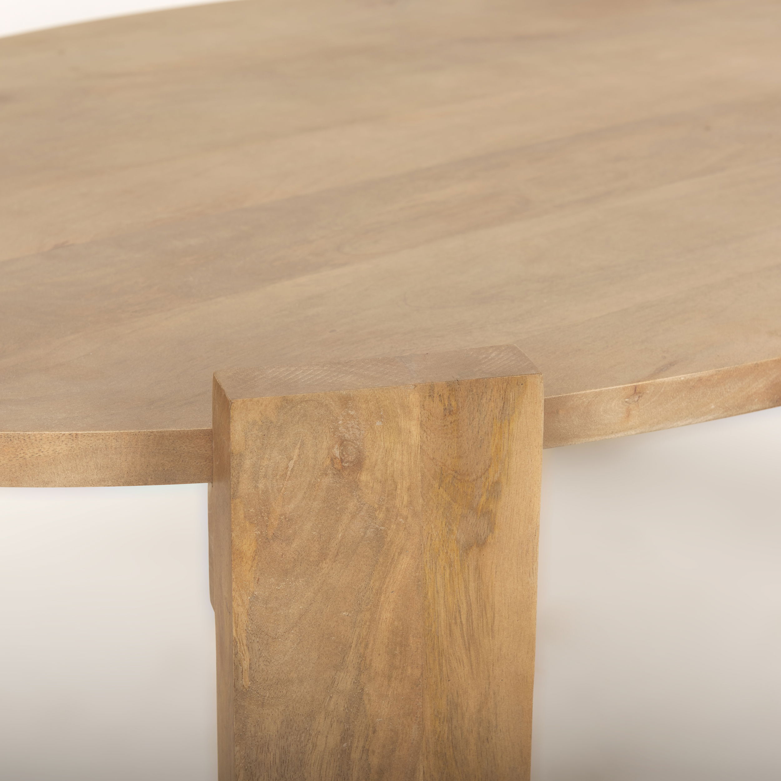 Evelyn Light Brown Oblong Coffee Table large image 