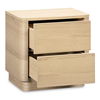 Round Off Tall Nightstand Natural Oak thumbnail 4
