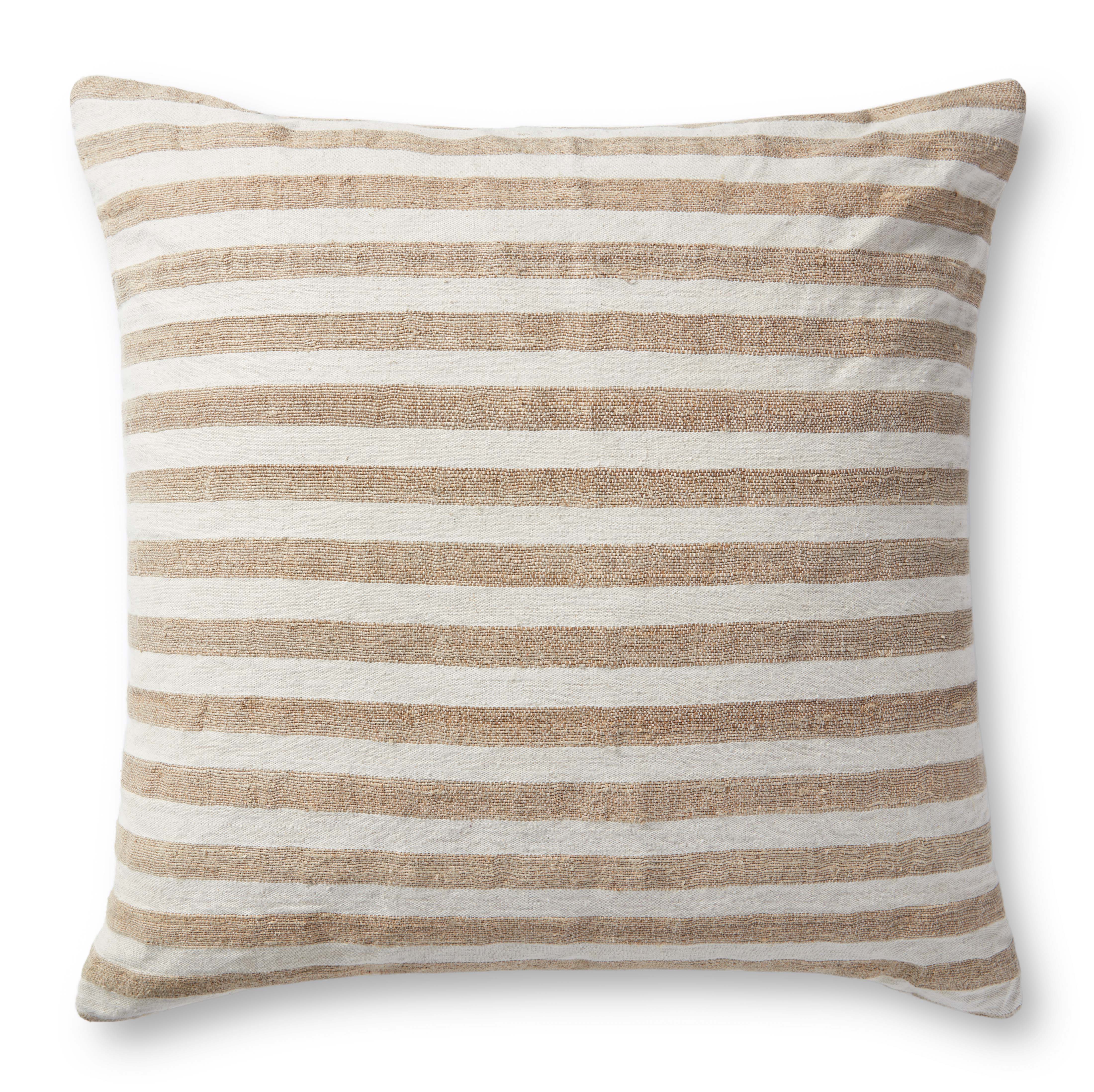 Magnolia Home by Joanna Gaines x Loloi Mira Pillow, Decorative Pillow, 26" length x 26" width
