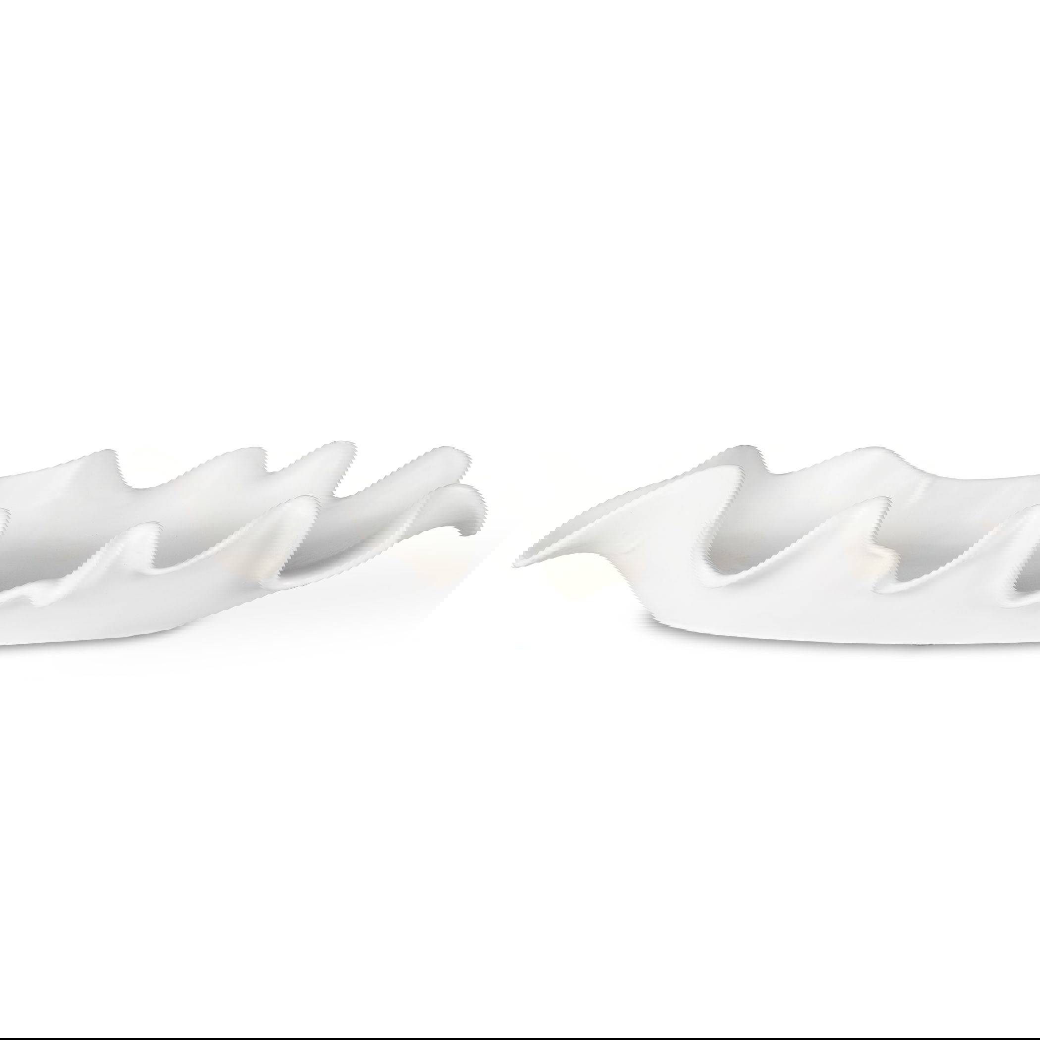 Ruffled Feathers Modern White Bowl large image 