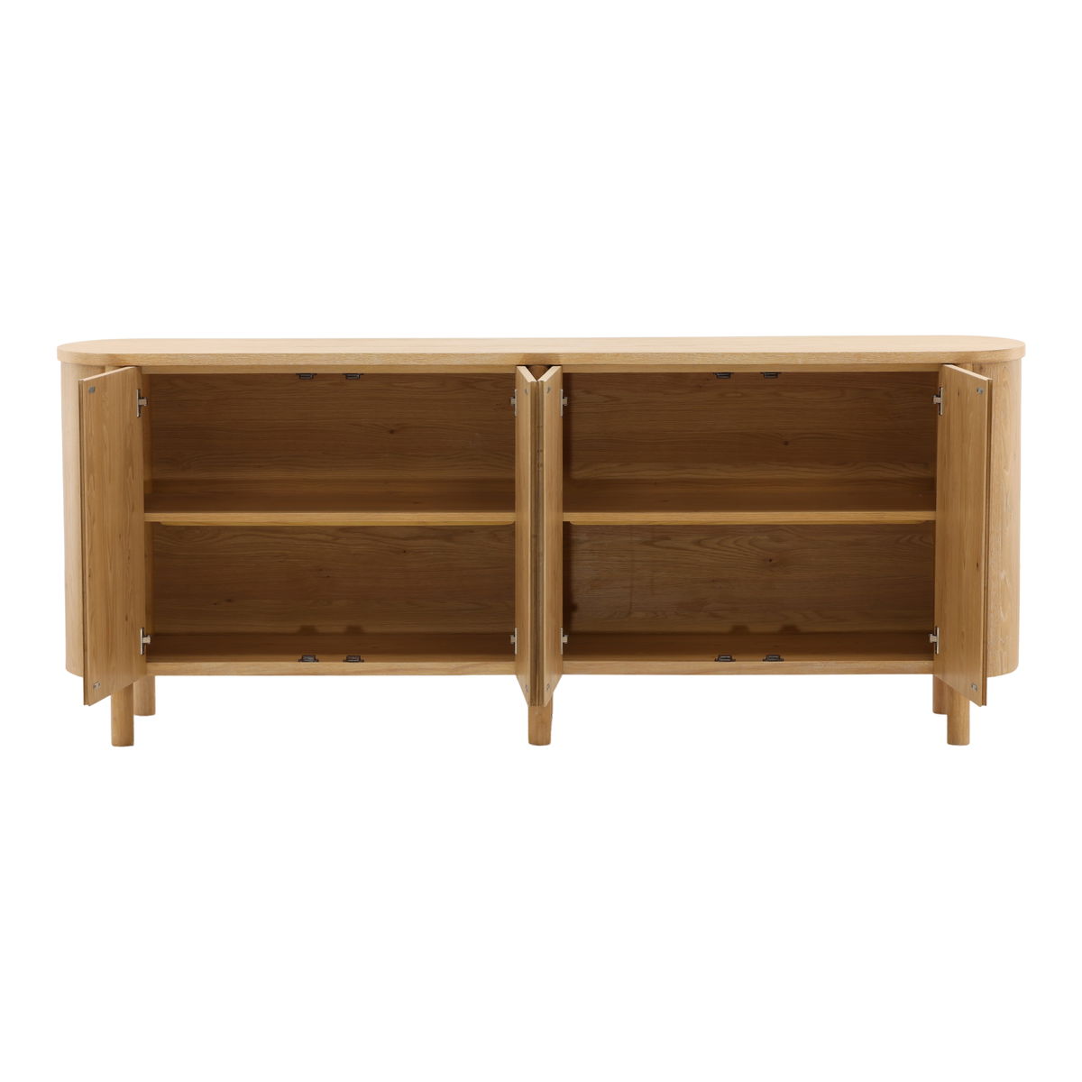 Raelyn Sideboard Natural, Sideboards & Buffet by Dovetail, 84" width x 34" height x 18.1" depth View 5