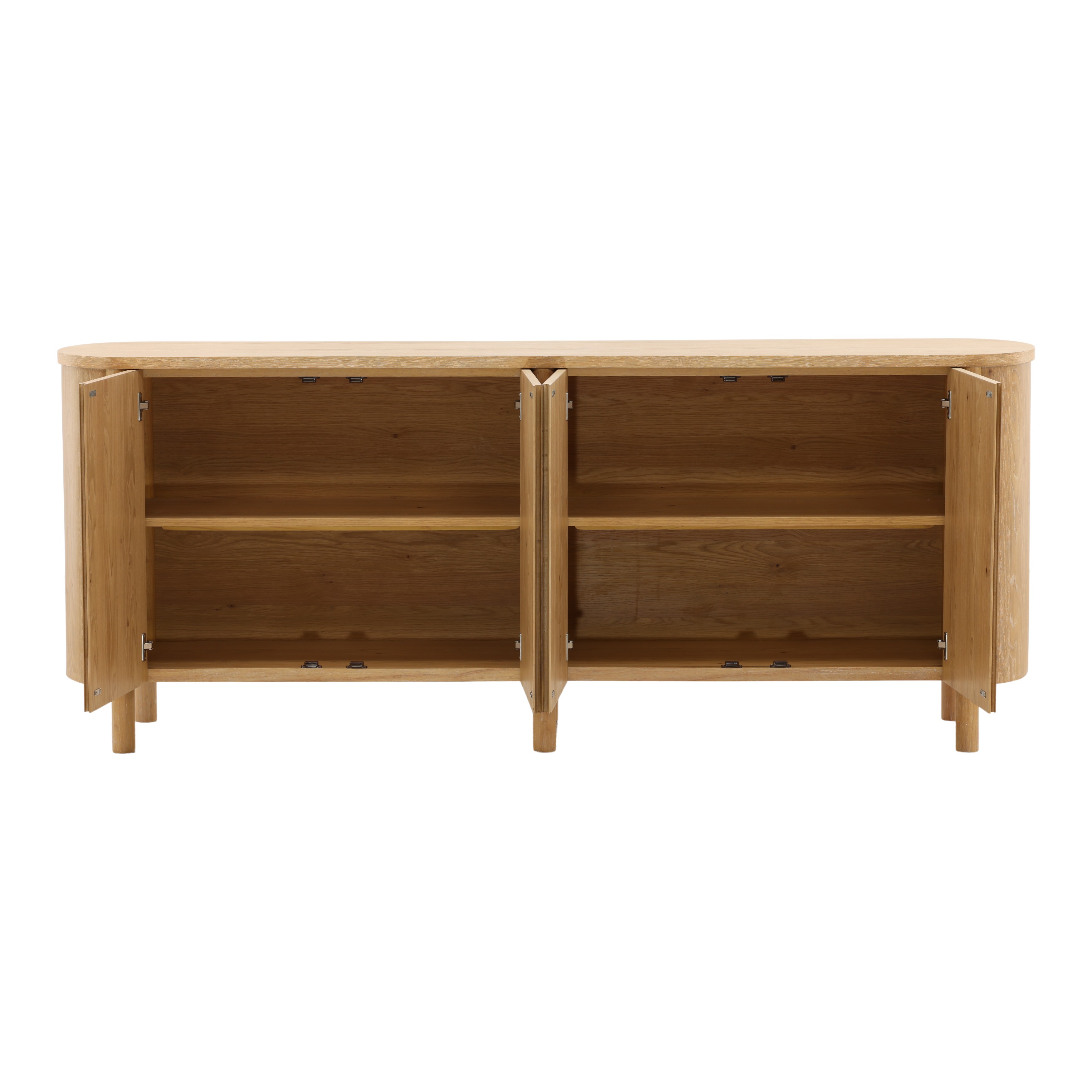 Raelyn Sideboard Natural, Sideboards & Buffet by Dovetail, 84.1" width x 34" height x 18.1" depth View 5