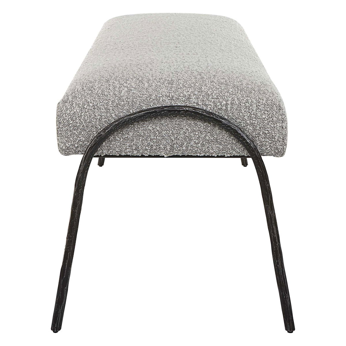 Jacobsen Modern Gray Bench, Benche by Uttermost, 56" width x 20" height x 19" depth View 6