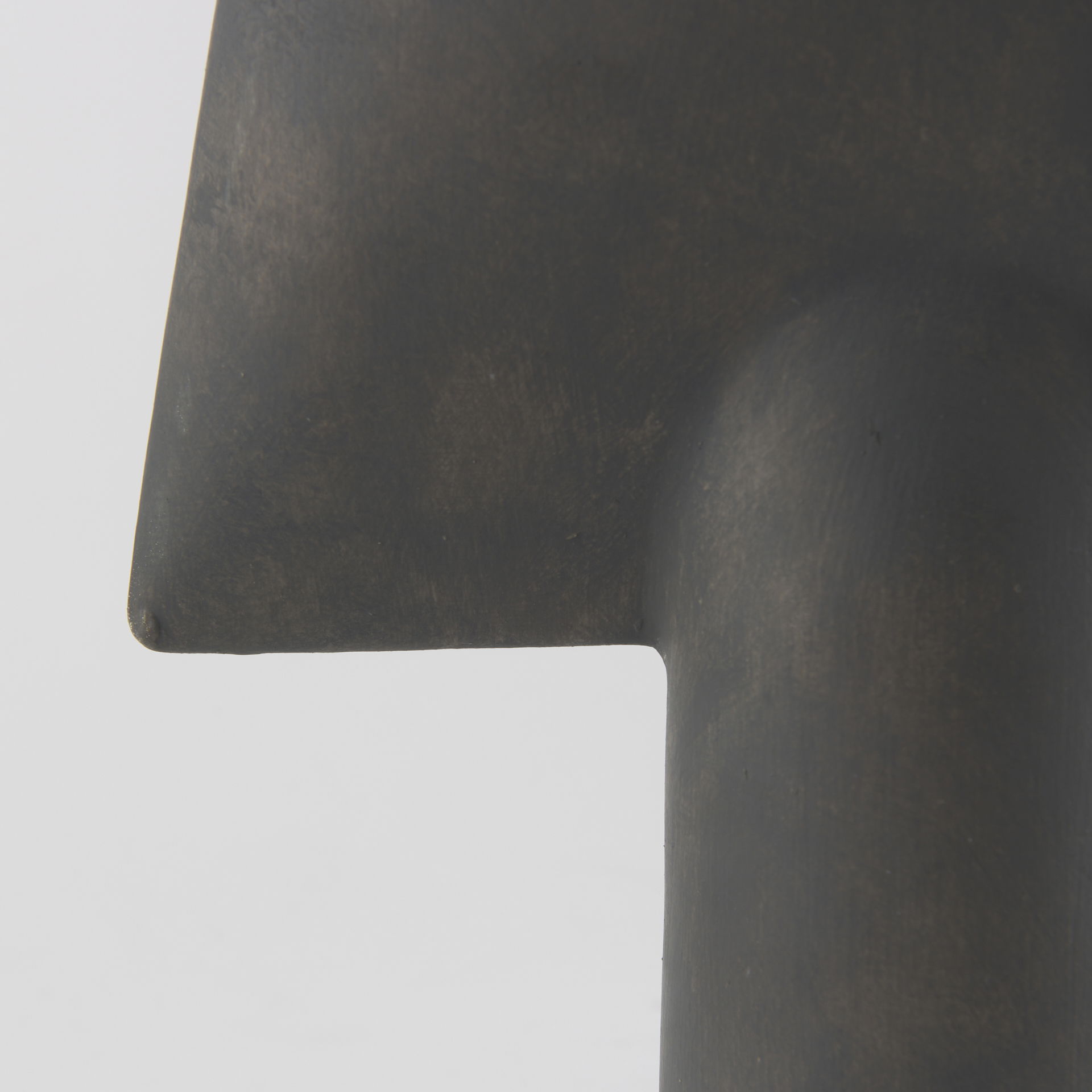 Rylee 13.0H Dark Brown Ceramic Vase large image 