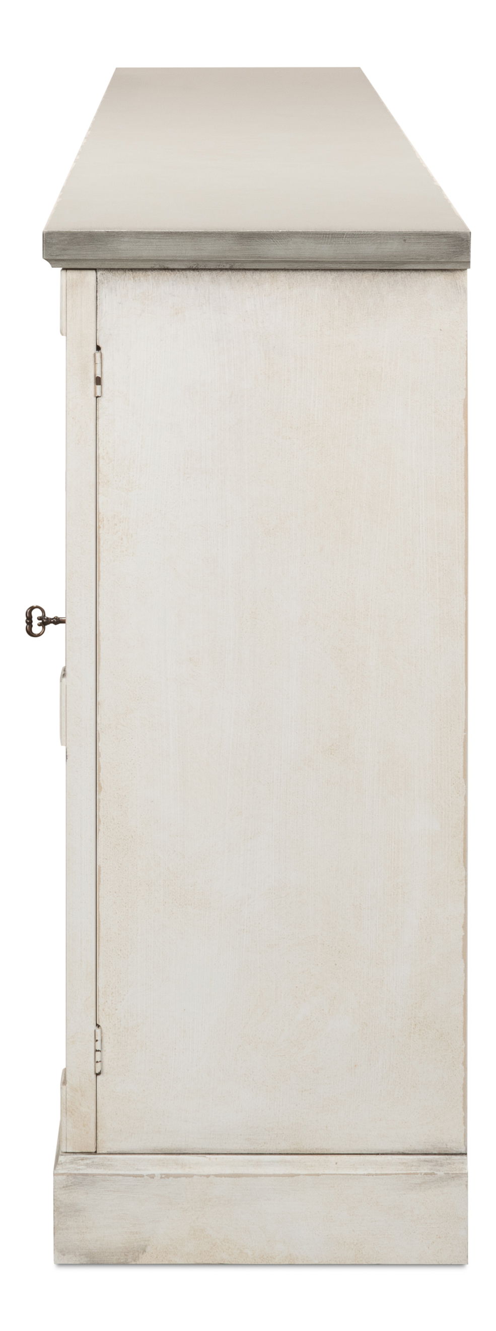 Luciana Wood Drs Buffet,112',St.Wht,Grey, Cabinets & Sideboard by Sarreid, 112" length x 15" width x 38" height View 3