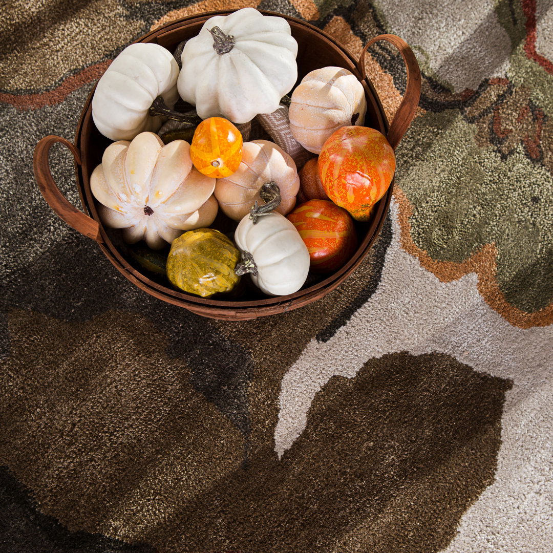 Jaipur Living Petal Pusher Handmade Floral Light Gray Multicolor Area Rug large image 
