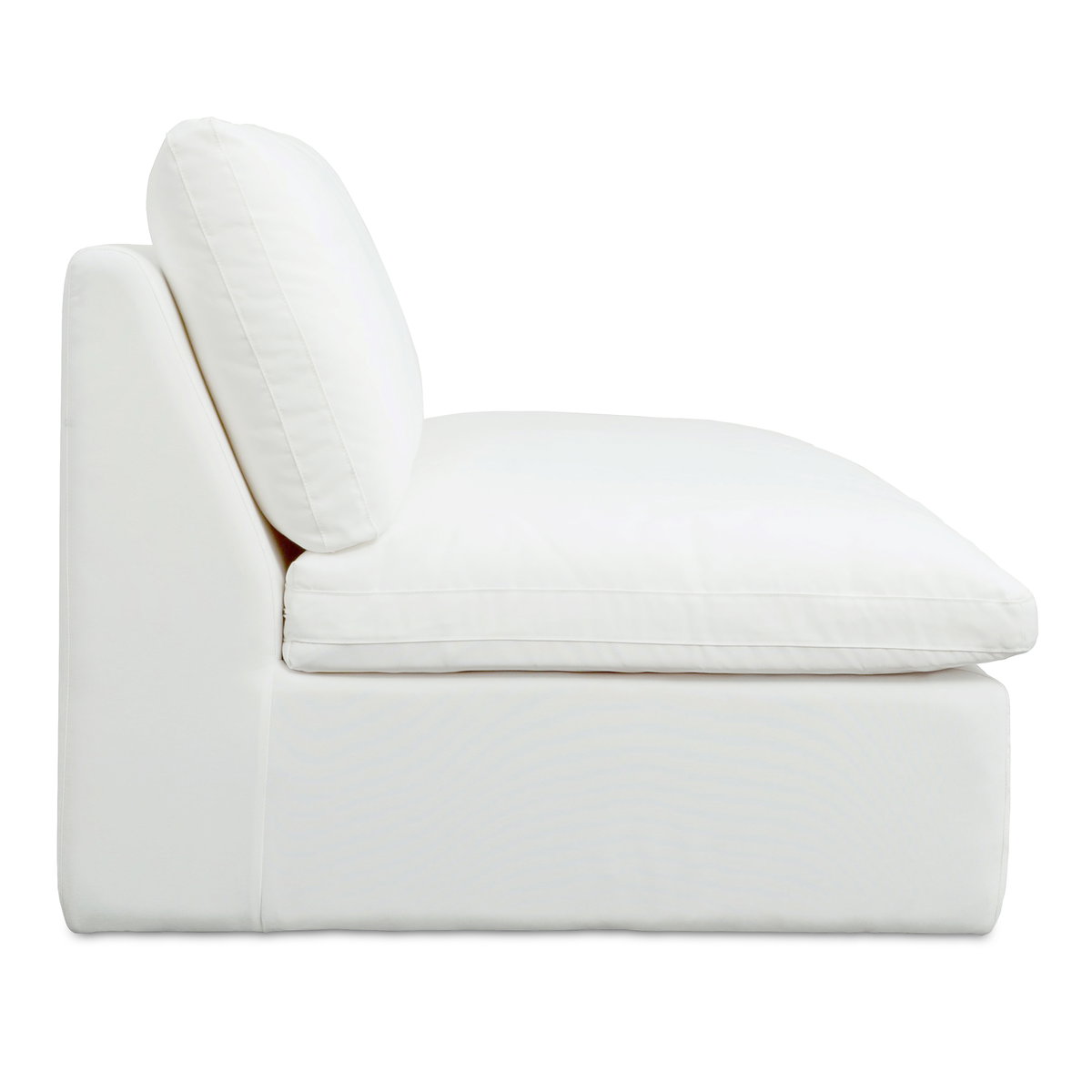 Miles Outdoor Sofa White, Sofas & Sectional by Moe's Home, 74" width x 35.8" height x 40" depth View 3