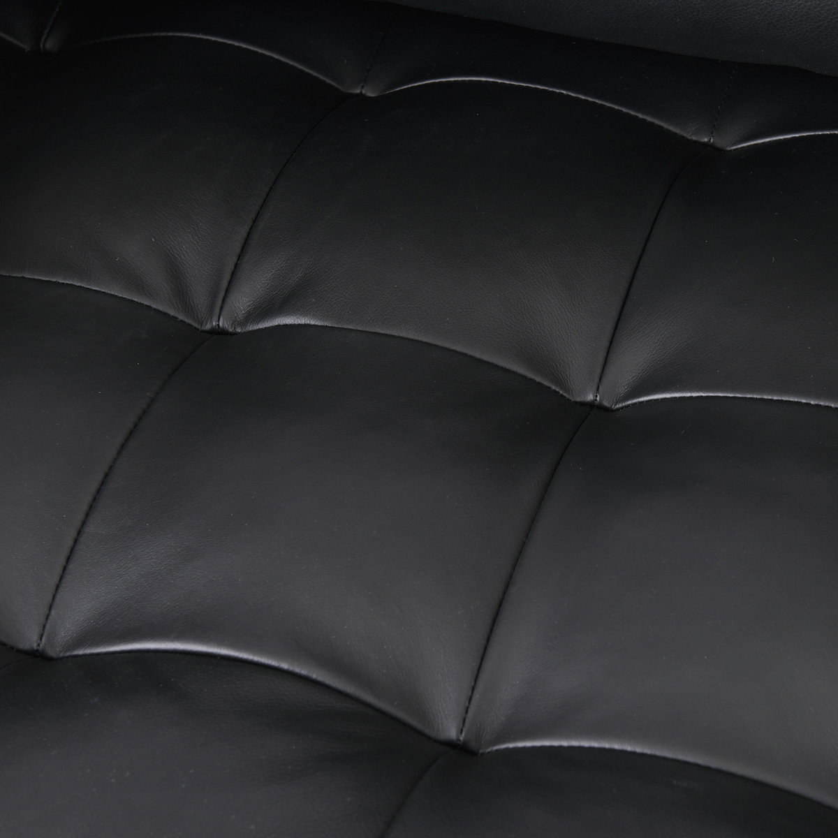 Svend  Black Leather Sofa, Sofas & Sectional by Mercana, 88" length x 38" width x 34" height View 13