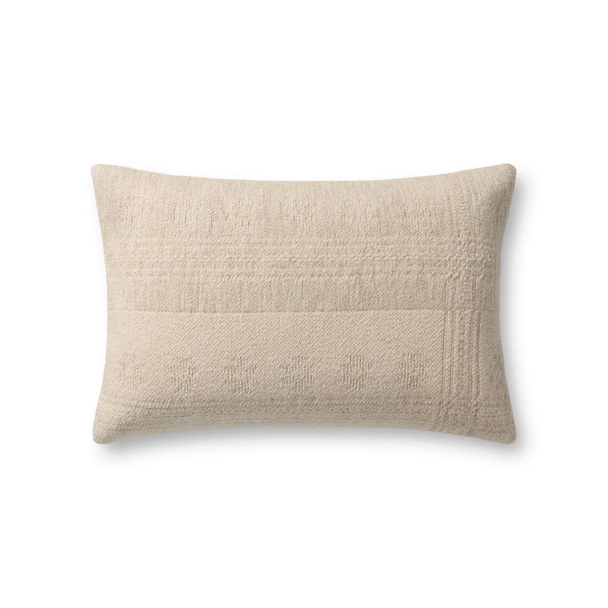 Loloi Natural Pillow, Decorative Pillow, 13" length x 21" width View 1