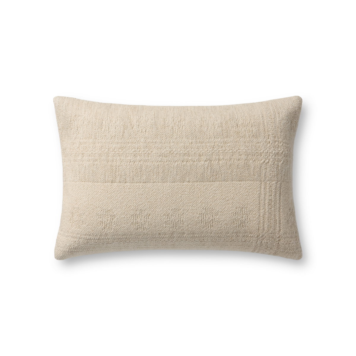 Loloi Natural Pillow, Decorative Pillow, 13" length x 21" width View 1