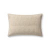 Loloi Natural Pillow, Decorative Pillow, 13" length x 21" width thumbnail 1