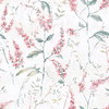 Floral Sprig Pink Peel & Stick Wallpaper, by York Wall, 16'6" length x 1'8.5" width x 0.02" depth thumbnail