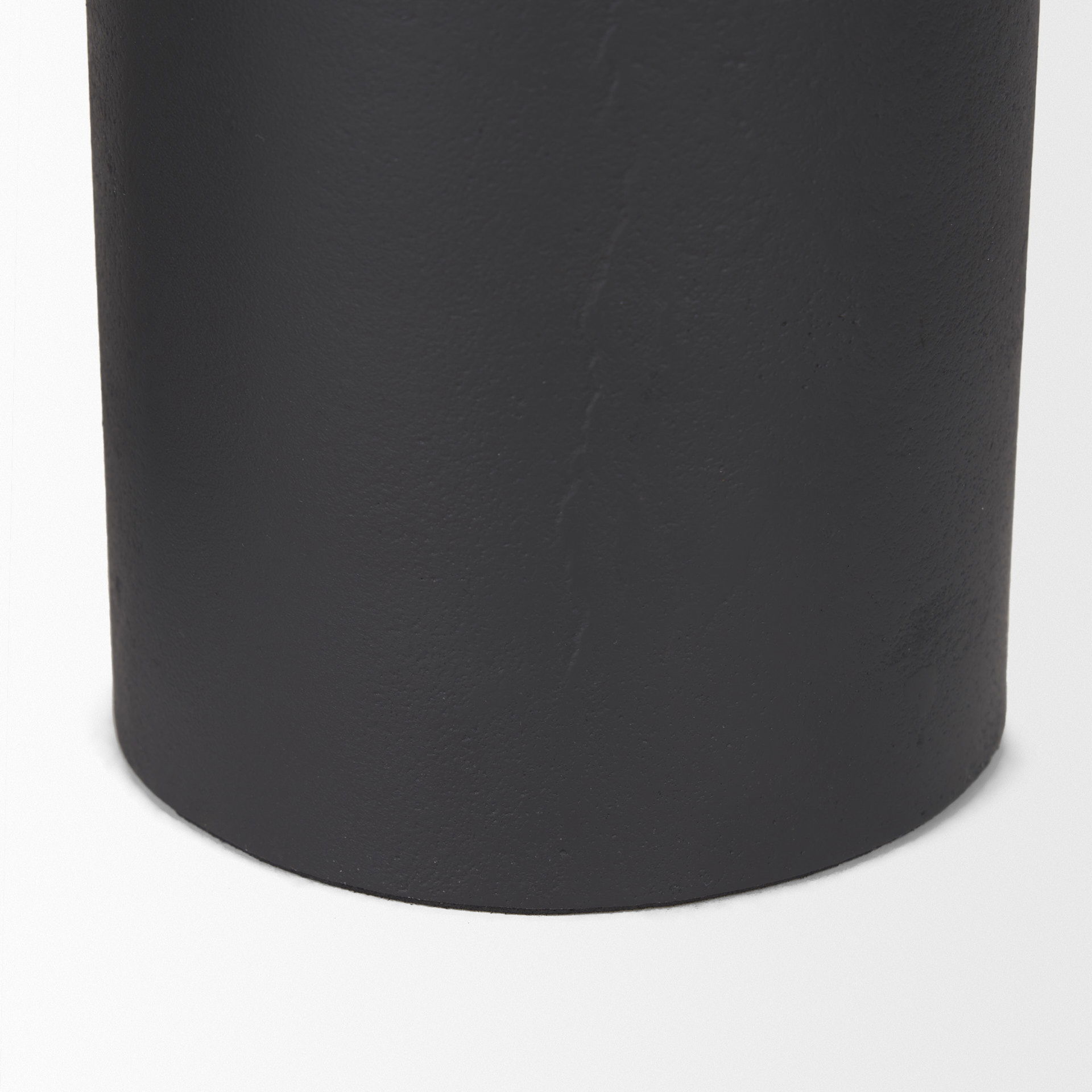 Petria Matte Black Textured Metal Taper Candle Holders large image 