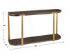Palisade Wood Console Table, Furniture by Uttermost, 54" width x 30" height x 14" depth thumbnail 3