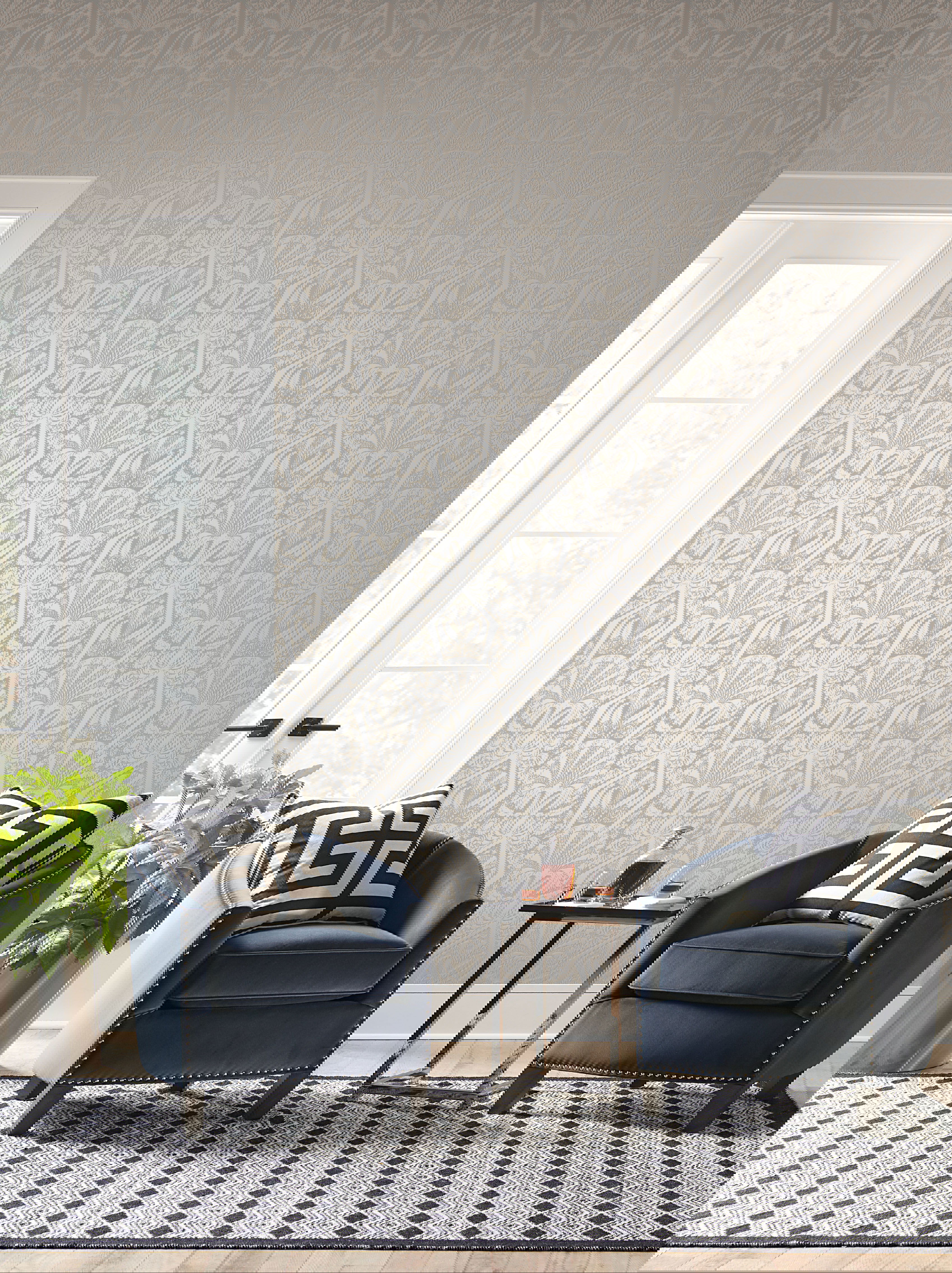 Beige & Cream Zelda Wallpaper large image 