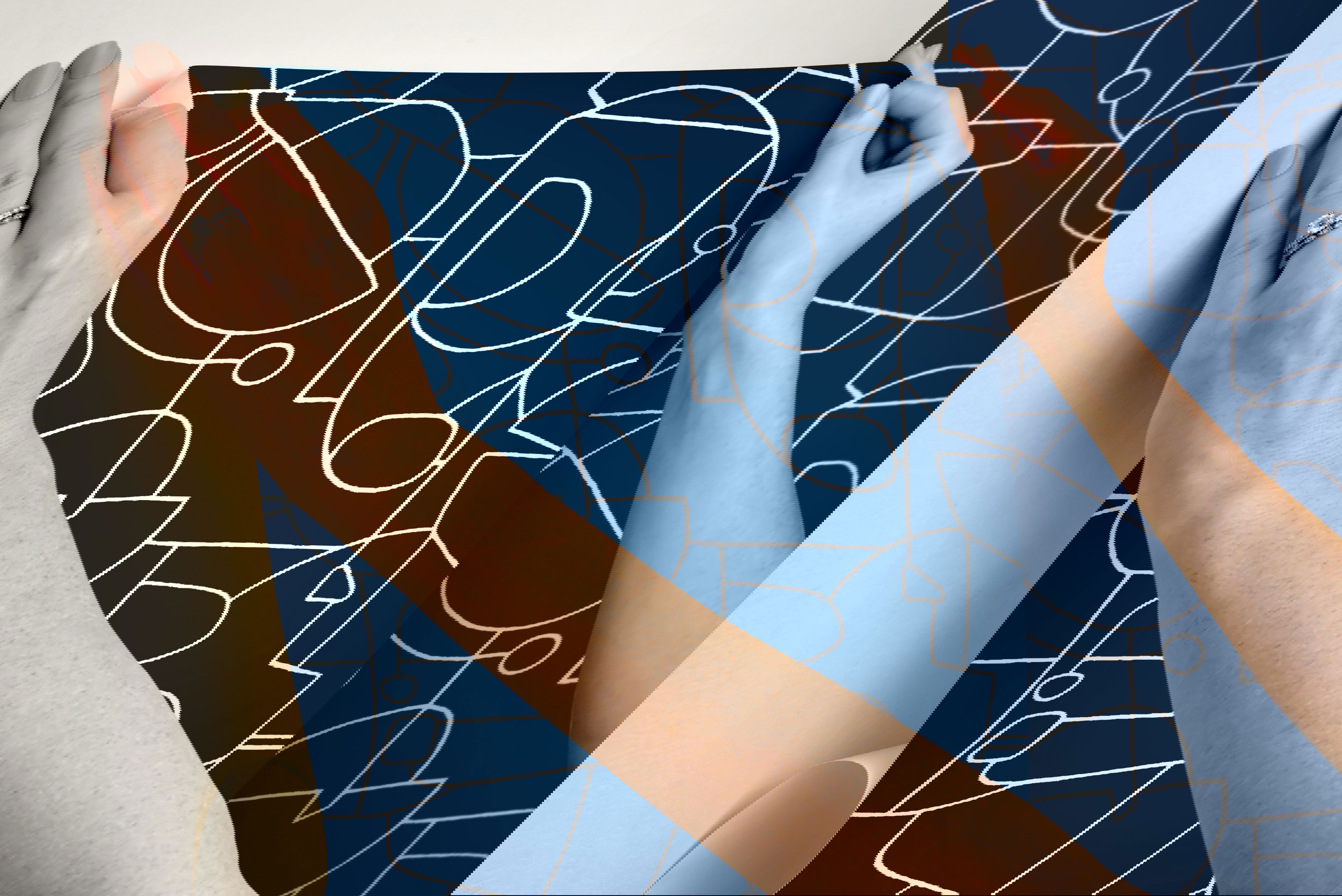 Robotics Navy Peel & Stick Wallpaper, by York Wall, 20' length x 2'3" width x 0.02" depth View 6