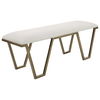 Farrah Geometric Bench, Furniture by Uttermost, 53.75" width x 20.67" height x 15.75" depth thumbnail 5