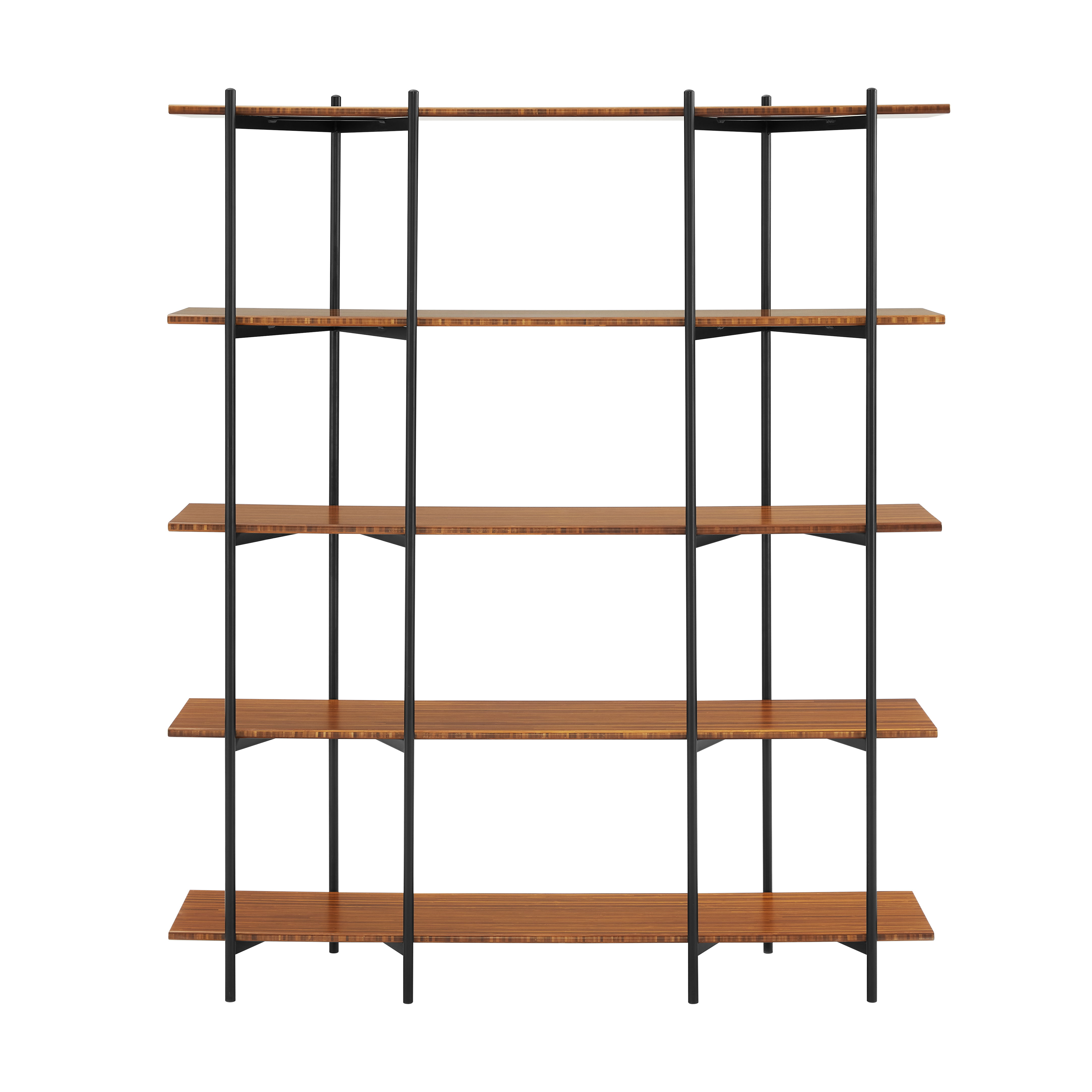 Studio Plus Metal Shelf, Amber, File Storage by Greenington, 13.5" length x 55" width x 66" height View 3