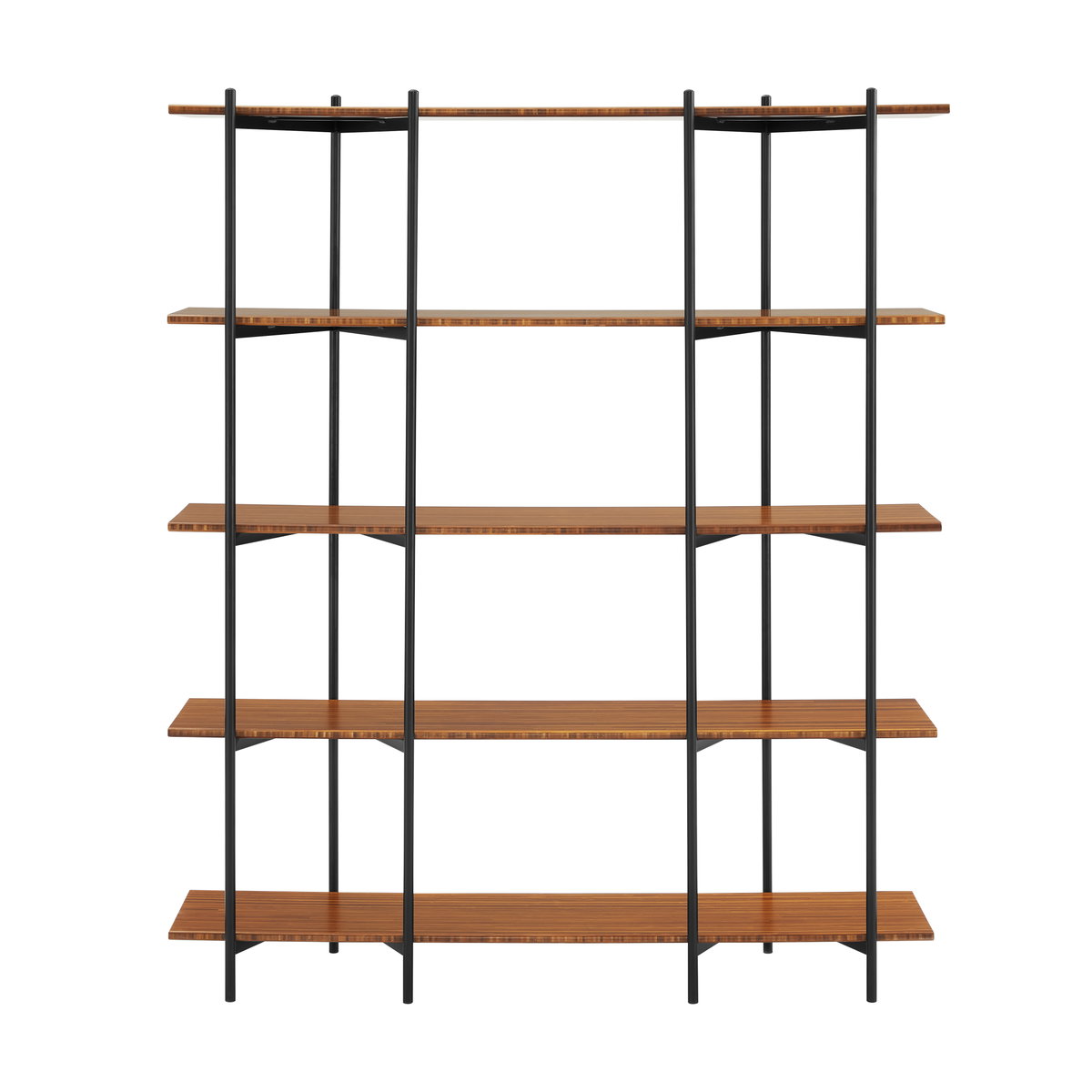 Studio Plus Metal Shelf, Amber, Shelving & Bookcase by Greenington, 13.5" length x 55" width x 66" height View 3