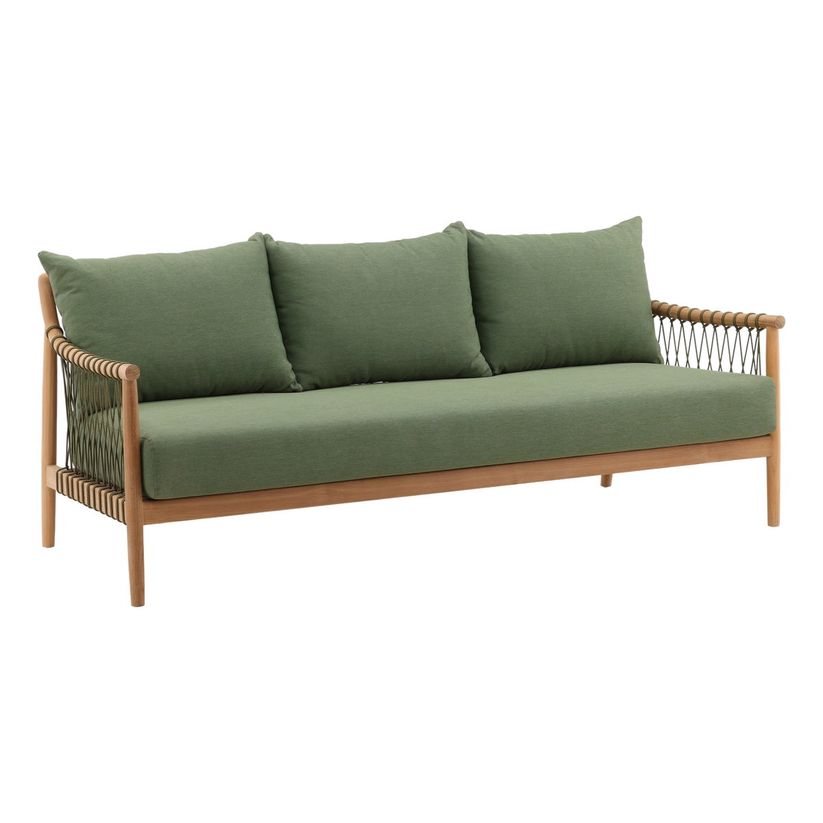 Tahoe Outdoor Sofa Green, Sofas & Sectional by Dovetail, 78.5" width x 33" height x 29.5" depth View 1