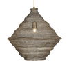 Sigh Woven Brass 1 Light Pendant, Ceiling Light by Uttermost, 20" width x 20.6" height x 20" diameter x 20" depth thumbnail 6