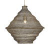 Sigh Woven Brass 1 Light Pendant, by Uttermost, 1'8" width x 1'8.6" height x 1'8" diameter x 1'8" depth thumbnail 6