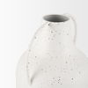 Treva Tall White with Black Speckles Metal Vase thumbnail 8