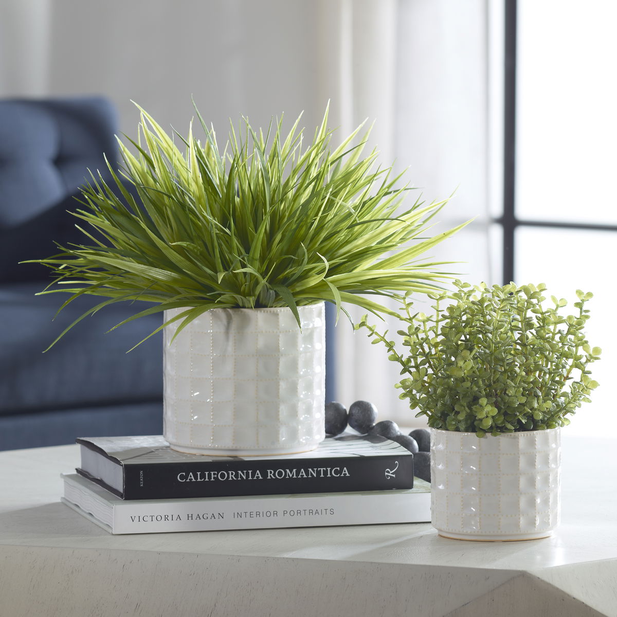 Edgewood Greenery Set/2, Artificial Plants & Flower by Uttermost, 18" width x 14" height x 18" depth View 2